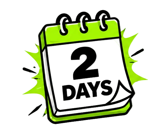 Bed Pops two days calendar icon