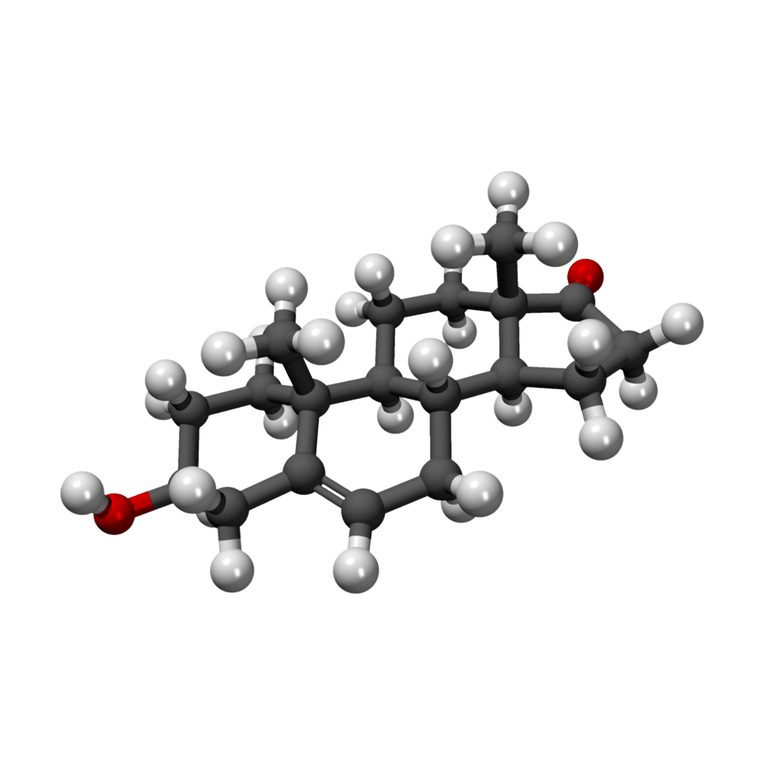 DHEA molecule ingredient illustration used in Bed Pops formula